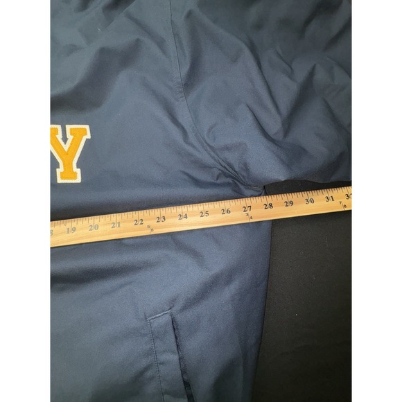 Champion US Navy Mens XL Blue Yellow Windbreaker Pullover Jacket Size - Picture 9 of 12